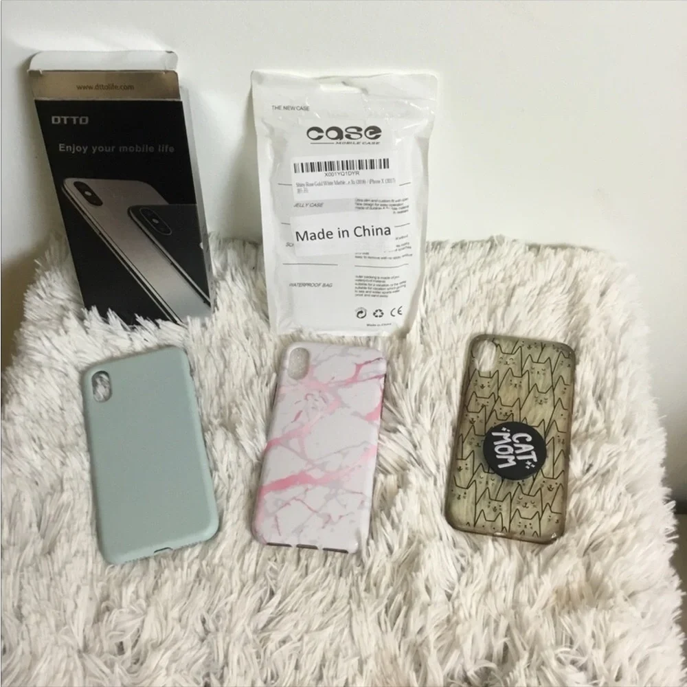 SET of 3 I Phone 10/XS phone cases